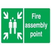 Fire Assembly Poster 420 x 590mm  PVC