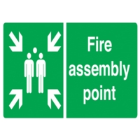 Fire Assembly Poster 420 x 590mm  PVC