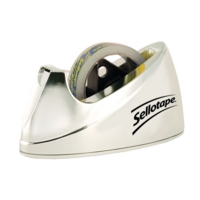 Sellotape Chrome Tape Dispenser, For 66m Rolls Sellotape Chrome Tape Dispenser, For 66m Rolls
