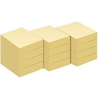 Sticky Note Pads, Yellow 38mm x 51mm   Pack 12