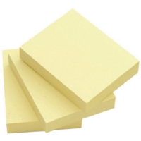Sticky Note Pads, Yellow 50mm x 75mm, Pack 12 Sticky Note Pads, Yellow 50mm x 75mm, Pack 12