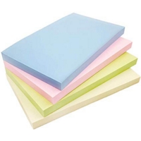 Sticky Note Pads, PASTEL 76 x 127mm   Pack 12