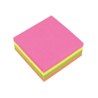 Sticky Note Cube, NEON 75 x 75mm   Each