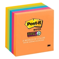Post-It Super Sticky, 76 x 76m Rio  Pack 6 pads