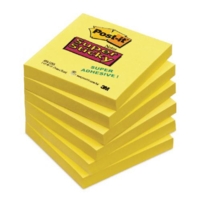 Post-It Super Sticky 76 x 76mm Yellow   Pack 12 pads