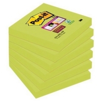 Post-It Super Sticky  76 x 76m Asparagus, Pack 6 pads