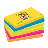 Post-It Super Sticky 76 x 127mm, Rio   Pack 6 Pads
