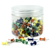 Push Pins, Assorted Tub 200