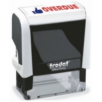 Word Stamps, Self Inking OVERDUE