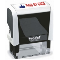 Word Stamps, Self Inking PAID BY BACS