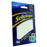 Sellotape Sticky Fixers, Permanent,  Pack 56