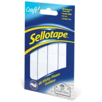 Sellotape Sticky Fixers Outdoor, Pack 48