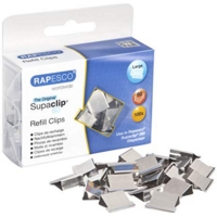 Rapesco 60 Supaclip Stainless Steel Refill Clips Pack of 100