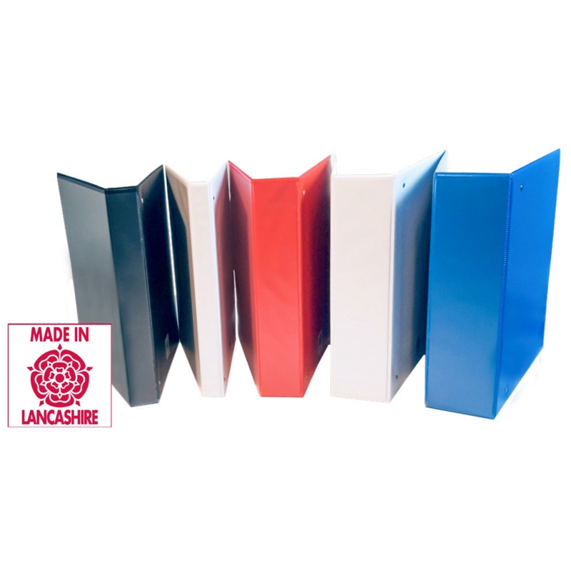 A4 Presentation Binders, 4D, 25mm, Black Kingswood Office Supplies