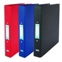 Elba A4 2-Ring Binder Black,  Pack 10