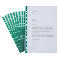 A4 Deluxe Green Strip Pockets Pack 100