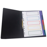 A4 Coloured PVC Dividers Jan- Dec  EXTRA WIDE