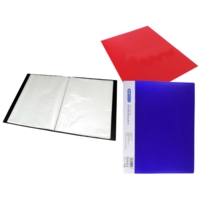 A4 Display Book, Soft Cover, 20 Pocket, Red