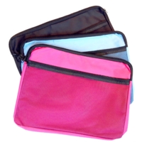 A4 Canvas Zip Bag Pink