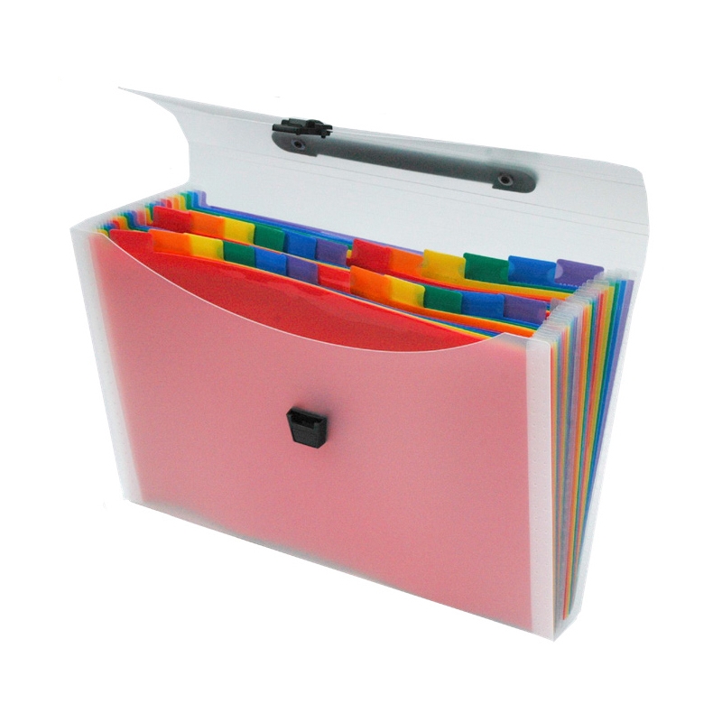 A4+ Rainbow Expanding Carry File Kingswood Office Supplies