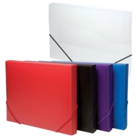 PVC 30mm Box File, Assorted colours