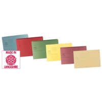 Square Cut Folders, Medium Weight, Red, Pack 50