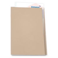 Square Cut Folder Foolscap, Kraft, Pack 100