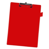 A4 Standard Clipboard, PVC, Red