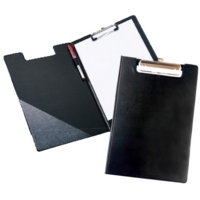 A4 Foldover Clipboard, PVC, Black