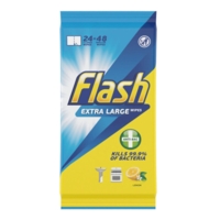 Flash Lemon Multi-Surface Larg Wipes,  Pack 24