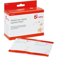 Telephone Cleaning Wipes, 20 Sachets