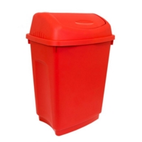 Flip Top Bin, Red