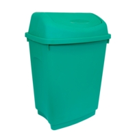 Flip Top Bin, Green Flip Top Bin, Green
