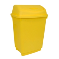 Flip Top Bin, Yellow