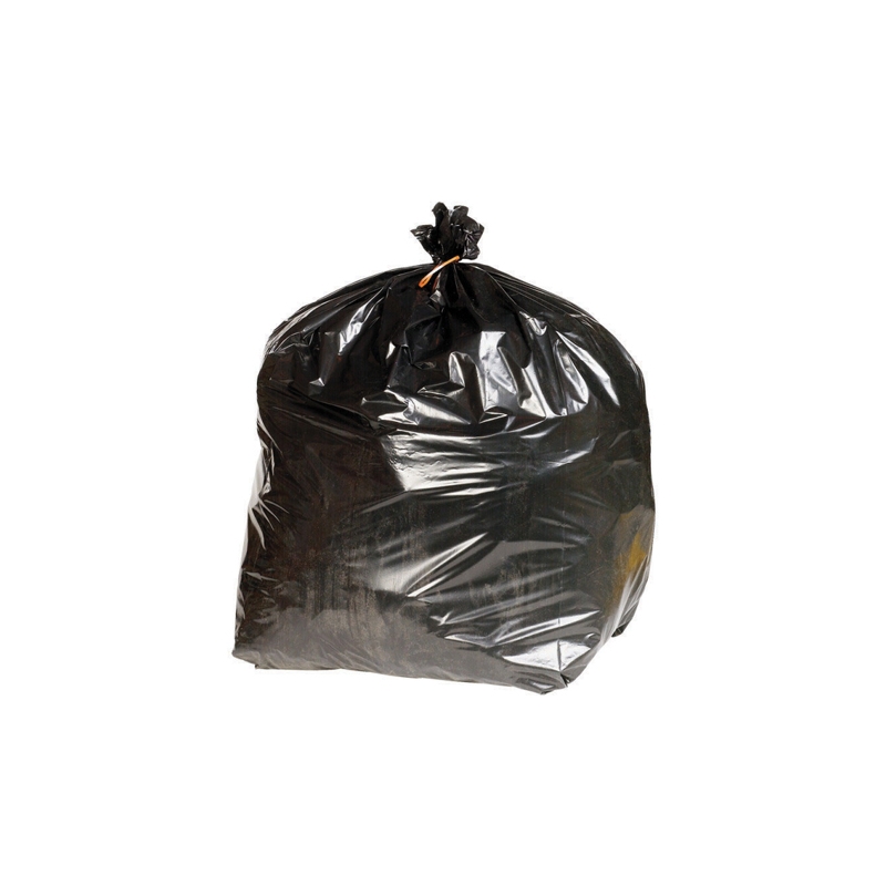 200 Black Bin Bags, Extra Heavy Duty, 120g Kingswood Office Supplies