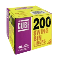 Le Cube Swing Bin Bags Dispenser Box 200 Le Cube Swing Bin Bags Dispenser Box 200