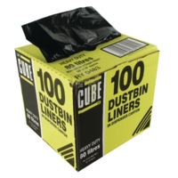 Le Cube Black Bin Bags Dispenser Box 100