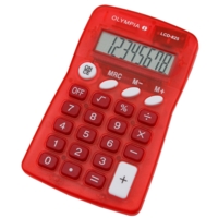 Pocket Calculator, 8 Digit Red  4671