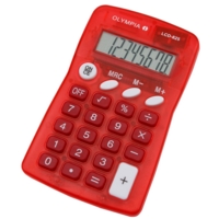 Pocket Calculator, 8 Digit Red 4671 Pocket Calculator, 8 Digit Red 4671