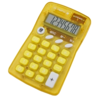Pocket Calculator, 8 Digit Yellow  4672