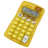 Pocket Calculator, 8 Digit Yellow 4672 Pocket Calculator, 8 Digit Yellow 4672