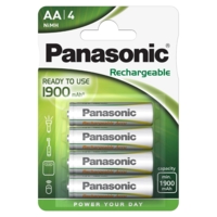Panasonic Rechargeable AA Batteries, Pack 4