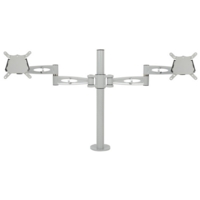 Monitor Arm, Dual Silver