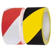 Hazard Tape Red / White 50mm x 33 meter