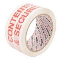 Printed CONTENTS CHECKED 50mm x 66 meter EACH Printed CONTENTS CHECKED 50mm x 66 meter EACH