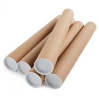 Postal Tube With End Caps A1 50mm x 625mm  Pack 25