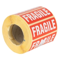 Parcel Labels, 250 FRAGILE