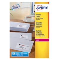 Avery L7161-100 Laser Labels Pack 100   18 per sheet