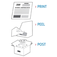 Integrated Mailing Envelope 100 sheets, 1 Label Integrated Mailing Envelope 100 sheets, 1 Label