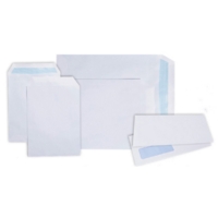 DL White Plain, Peel & Seal Envelope, 100gsm, Low use Pk50 DL White Plain, Peel & Seal Envelope, 100gsm, Low use Pk50